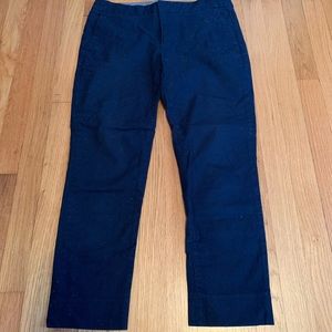 Banan Republic Hampton Fit Navy Blue Ankle Pant